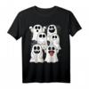 Halloween Geister & Gespenster Outfit mit Spinnennetzen - Schlichtes Halloween T-Shirt für Feier und Party