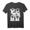 Halloween Geister & Gespenster Outfit mit Spinnennetzen - Schlichtes Halloween T-Shirt für Feier und Party
