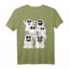 Halloween Geister & Gespenster Outfit mit Spinnennetzen - Schlichtes Halloween T-Shirt für Feier und Party