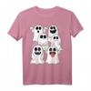 Halloween Geister & Gespenster Outfit mit Spinnennetzen - Schlichtes Halloween T-Shirt für Feier und Party