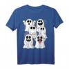 Halloween Geister & Gespenster Outfit mit Spinnennetzen - Schlichtes Halloween T-Shirt für Feier und Party