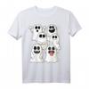 Halloween Geister & Gespenster Outfit mit Spinnennetzen - Schlichtes Halloween T-Shirt für Feier und Party