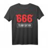 Team 666 Satan Satanist Gothic Teufel Halloween T-Shirt – Dunkles Provokantes Design für Gothic, Satanismus & Halloween Fans