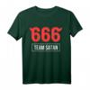 Team 666 Satan Satanist Gothic Teufel Halloween T-Shirt – Dunkles Provokantes Design für Gothic, Satanismus & Halloween Fans