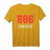 Team 666 Satan Satanist Gothic Teufel Halloween T-Shirt – Dunkles Provokantes Design für Gothic, Satanismus & Halloween Fans