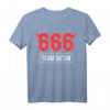 Team 666 Satan Satanist Gothic Teufel Halloween T-Shirt – Dunkles Provokantes Design für Gothic, Satanismus & Halloween Fans