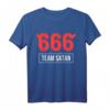 Team 666 Satan Satanist Gothic Teufel Halloween T-Shirt – Dunkles Provokantes Design für Gothic, Satanismus & Halloween Fans