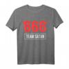 Team 666 Satan Satanist Gothic Teufel Halloween T-Shirt – Dunkles Provokantes Design für Gothic, Satanismus & Halloween Fans