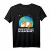 Schlafender Hamster mit Sternen - Lustiges Schlaf T-Shirt & Nachthemd für Hamsterliebhaber und Morgenmuffel
