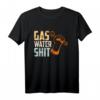 Lustiges Klempner T-Shirt mit Spruch Gas Wasser Scheiße – Geschenkidee für Klempner, Gesellen- und Meisterprüfung, Geburtstag & Handwerker
