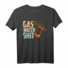 Lustiges Klempner T-Shirt mit Spruch Gas Wasser Scheiße – Geschenkidee für Klempner, Gesellen- und Meisterprüfung, Geburtstag & Handwerker