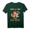 Schlaf Fuchs Hase Oberteil - Lustiges und Niedliches Schlafshirt für Männer und Frauen, Perfekt als Pyjama Oberteil oder Schlafoutfit