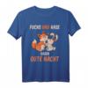Schlaf Fuchs Hase Oberteil - Lustiges und Niedliches Schlafshirt für Männer und Frauen, Perfekt als Pyjama Oberteil oder Schlafoutfit