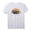 Heavy Meowtal Katze Retro Regenbogen Satanisch Heavy Metal T-Shirt – Lustiges Vintage Design für Metal Fans, Bandmitglieder & Festivalbesucher