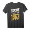 60. Geburtstag Rockt Seit 1963 T-Shirt – Cooles Geburtstagsdesign für Rockmusikfans, Biker, Musiker & Metal Fans