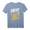 60. Geburtstag Rockt Seit 1963 T-Shirt – Cooles Geburtstagsdesign für Rockmusikfans, Biker, Musiker & Metal Fans