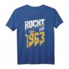 60. Geburtstag Rockt Seit 1963 T-Shirt – Cooles Geburtstagsdesign für Rockmusikfans, Biker, Musiker & Metal Fans