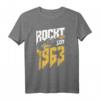 60. Geburtstag Rockt Seit 1963 T-Shirt – Cooles Geburtstagsdesign für Rockmusikfans, Biker, Musiker & Metal Fans