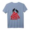 Valknut Symbol Odins Raben Nordische Mythologie Wikinger T-Shirt – Ideal für Wikinger-Fans, Skandinavien-Reisen & Mythologie-Liebhaber