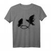 Hugin & Munin Christenfisch Wikinger T-Shirt – Heidnisches Motiv gegen das Christentum für Wikinger, Pagan & Metal Fans