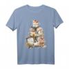 Hello Herbst Motiv mit Kürbis für gesegnete Christen - Buntes Oktober T-Shirt mit Aquarell-Design, perfekt als Herbstgeschenk für Frauen und Kinder