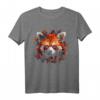 Roter Panda Kunstwerk - Herbst Blätter Tier T-Shirt für Tierliebhaber, Freunde & Familie