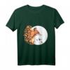 Fuchs Vollmond Herbst Mond Baum Vogel T-Shirt - Naturmotive für Wald- und Tierliebhaber