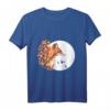 Fuchs Vollmond Herbst Mond Baum Vogel T-Shirt - Naturmotive für Wald- und Tierliebhaber