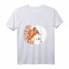Fuchs Vollmond Herbst Mond Baum Vogel T-Shirt - Naturmotive für Wald- und Tierliebhaber