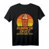 Pumpkin Spice Everything Nice Retro Herbst Saison Frauen T-Shirt – Perfektes Geschenk für Kürbisliebhaber, Halloween & Erntedankfest