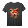 Aquarell Fuchs Herbst T-Shirts für Frauen und Kinder – Klassisch geschnitten, doppelt genäht, tierischer Herbstlook
