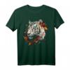 Tiger Kunstwerk - Herbst Blätter Zoo Tier Tierliebe T-Shirt für Tierfreunde und Naturfans