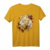 Tiger Kunstwerk - Herbst Blätter Zoo Tier Tierliebe T-Shirt für Tierfreunde und Naturfans