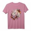 Tiger Kunstwerk - Herbst Blätter Zoo Tier Tierliebe T-Shirt für Tierfreunde und Naturfans
