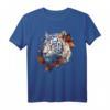 Tiger Kunstwerk - Herbst Blätter Zoo Tier Tierliebe T-Shirt für Tierfreunde und Naturfans