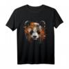 Panda Kunst - Fantasie Herbst Blätter Tier Panda T-Shirt für Tierliebhaber und Freunde, Perfekt als Geschenk
