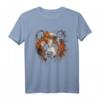 Panda Kunst - Fantasie Herbst Blätter Tier Panda T-Shirt für Tierliebhaber und Freunde, Perfekt als Geschenk