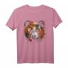 Panda Kunst - Fantasie Herbst Blätter Tier Panda T-Shirt für Tierliebhaber und Freunde, Perfekt als Geschenk