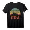 FRA Frankfurt 70er Retro Vintage Look T-Shirt - Flugzeug- und Flughafenfans, Vintage-Mode für Frankfurtliebhaber