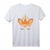 Kürbis Herbst Thema Einhorn T-Shirt – Klassisch geschnitten, perfekt für die Herbstzeit