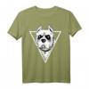 Gothic Pitbull - Heavy Metal Halloween Hundeliebhaber T-Shirt mit Gothic-Design, Piercings & Kreuz für Festivals & Fans