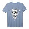Gothic Pitbull - Heavy Metal Halloween Hundeliebhaber T-Shirt mit Gothic-Design, Piercings & Kreuz für Festivals & Fans