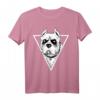 Gothic Pitbull - Heavy Metal Halloween Hundeliebhaber T-Shirt mit Gothic-Design, Piercings & Kreuz für Festivals & Fans