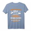 Wenn ich in die Hölle komme, verlässt der Teufel seinen Thron - Lustiges Geburtstags-Shirt für Mutige und Schwarzhumor-Fans
