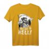 Vintage Sensenmann-Cartoon mit Willkommen in der Hölle T-Shirt – Gruseliger Halloween-Gag für Horror-Fans und Dark Humor Liebhaber
