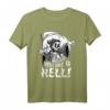 Vintage Sensenmann-Cartoon mit Willkommen in der Hölle T-Shirt – Gruseliger Halloween-Gag für Horror-Fans und Dark Humor Liebhaber