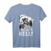 Vintage Sensenmann-Cartoon mit Willkommen in der Hölle T-Shirt – Gruseliger Halloween-Gag für Horror-Fans und Dark Humor Liebhaber