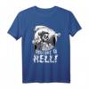 Vintage Sensenmann-Cartoon mit Willkommen in der Hölle T-Shirt – Gruseliger Halloween-Gag für Horror-Fans und Dark Humor Liebhaber