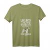 Damen Foxterrier T-Shirt mit Spruch - Leg dich niemals mit einer Frau an, die einen Foxterrier hält - Lustiges Geschenk für Hundeliebhaberinnen