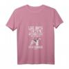 Damen Foxterrier T-Shirt mit Spruch - Leg dich niemals mit einer Frau an, die einen Foxterrier hält - Lustiges Geschenk für Hundeliebhaberinnen